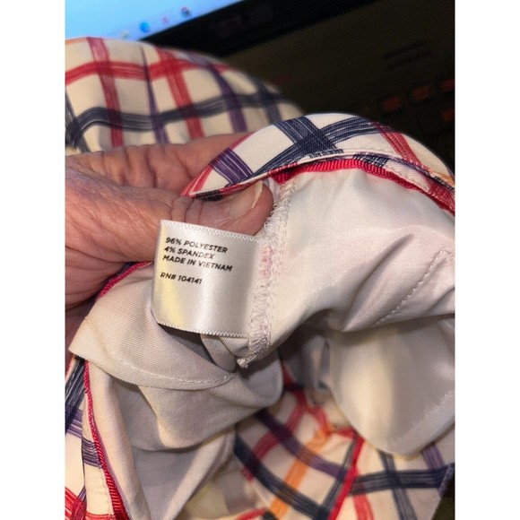 Lady Hagen Windowpane 10 inch Golf Shorts Sunset, Pink, Purple, Blue Size 0 EUC - Picture 6 of 7